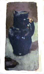 Blue Pitcher on Brick (1968)