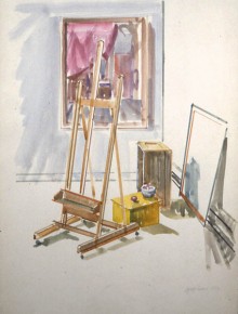 Studio Interior with Easel