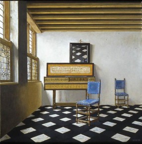 Vermeer's Music Lesson with the Figures Removed