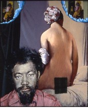 Benny Andrews Is Purple and Green (Portrait)