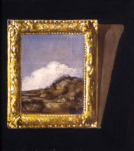 Vermeer Detail Landscape in Gold Frame